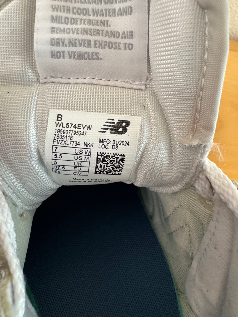 New Balance Women's Athletic Sneakers in Gray and White - Picture 5 of 5